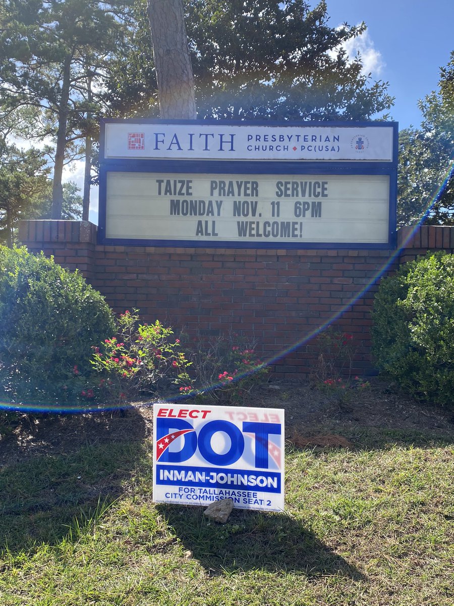 Tallahassee rocks! Thanks for all your thumbs up, waves, and honks for Dot at Meridian and John Knox! Keep the votes coming! #Winning4Tlh #BrighterDay4Tlh