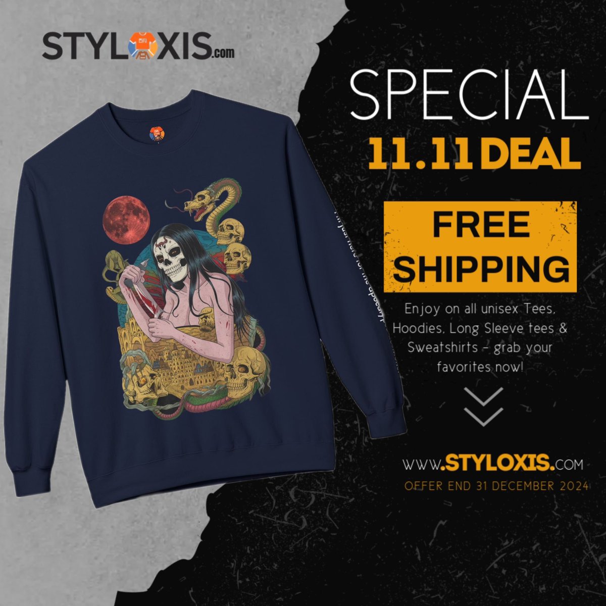 Styloxis_'s tweet photo. Just here for the apocalypse aesthetic 💀🌌 #Streetwear #DarkStyle #Styloxis"
🛒 Price: £49.99 | https://t.co/GEEKLF8vBo https://t.co/YguO37OLmX