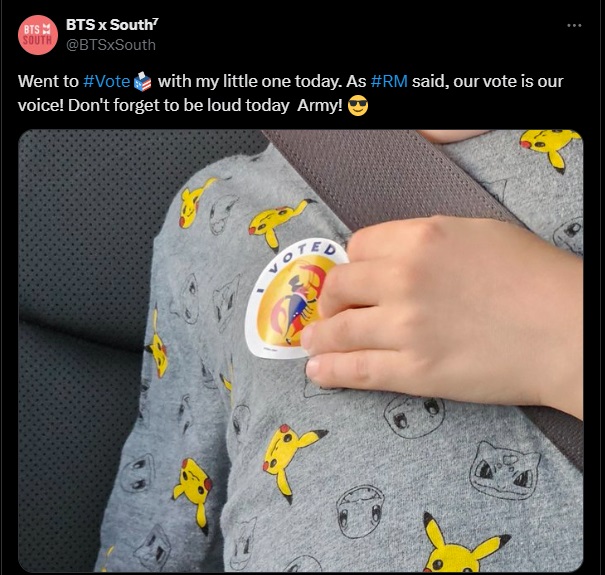 BTSx50States's tweet image. US BTS ARMY share your 'I voted' stickers so we can celebrate with you! And so we can see all the pretty and diverse states we have! 😍 🇺🇸

#BTSARMY #ARMYRocksTheVote #IVoted