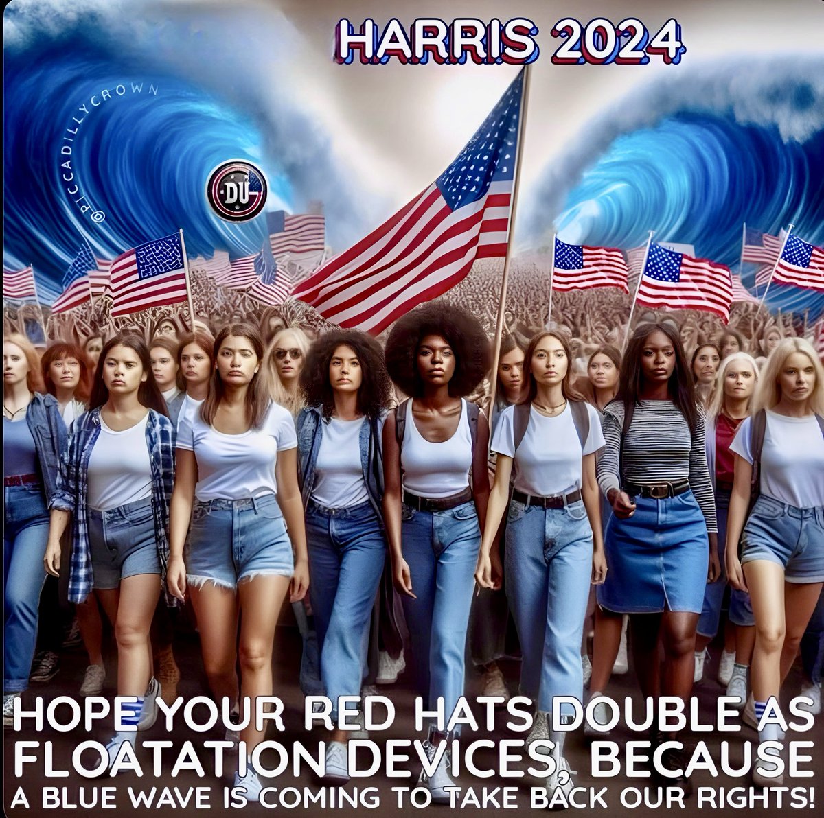 #Election2024 #ElectionDay #electionday2024 

When he loses, he won't just lose to one woman.

He will lose to tens of millions of women. 

THAT is our message!