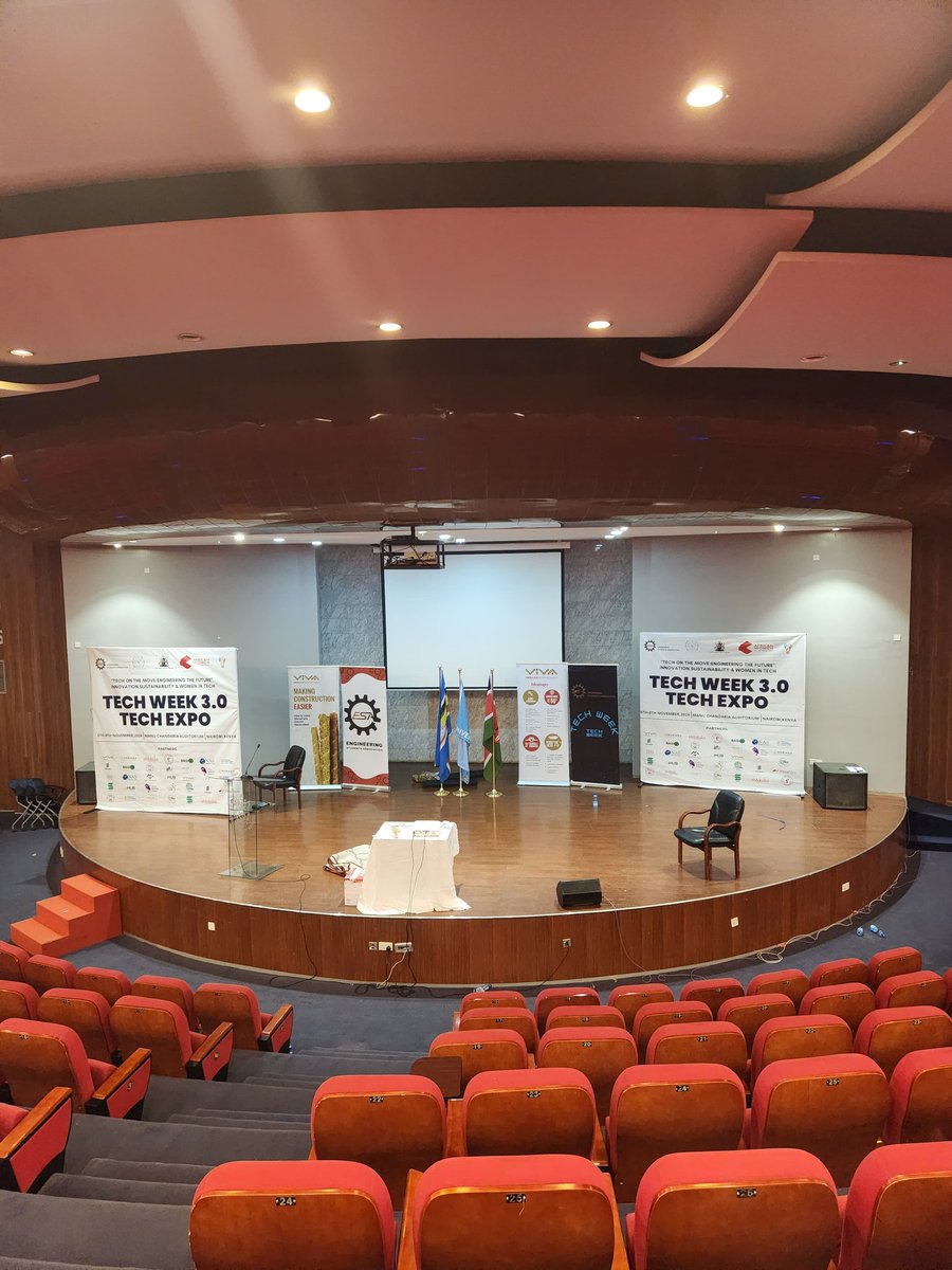 esa_uonbi's tweet image. The Venue for #TechWeek is ready.

See you tomorrow 📌
