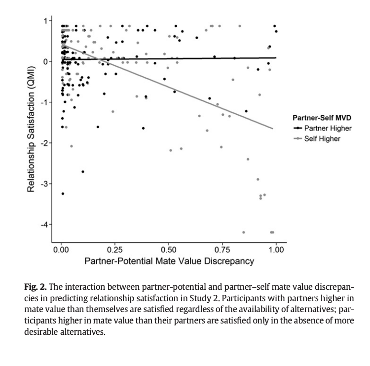 JaimieKrems's tweet photo. How important is getting what you want in a partner for❤️RELATIONSHIP SATISFACTION❤️?

Not much

What matters?  
Your/Your partner's mate-value
Who else is out there  

You being higher mate-value >partner + desirable ALTERNATIVES out there =⏬satisfaction
https://t.co/sUPlmZyLUd https://t.co/VrPFBtE4GT