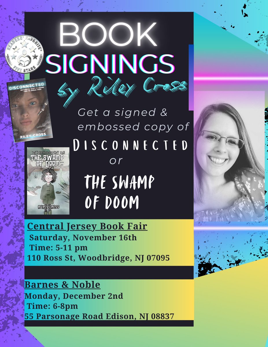 Riley Cross Author of Disconnected & Swamp of Doom tweet media