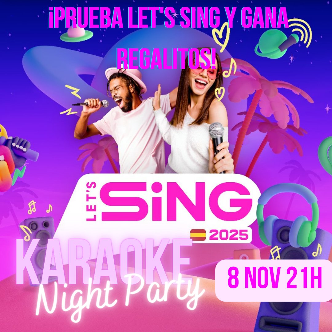 Meltdown Madrid (@meltdownmadrid) on Twitter photo Este viernes tenemos #karaokeparty con #letssing2025 gracias a <a href="/PLAION_ES/">PLAION España 🐥</a>. Tendremos regalitos para los que se atrevan a cantarse unos temazos en el bar.
#LetsSing25 #LetsSing2025 #KaraokeTime #PartyAtHome #SingTogether Este viernes tenemos #karaokeparty con #letssing2025 gracias a <a href="/PLAION_ES/">PLAION España 🐥</a>. Tendremos regalitos para los que se atrevan a cantarse unos temazos en el bar.
#LetsSing25 #LetsSing2025 #KaraokeTime #PartyAtHome #SingTogether