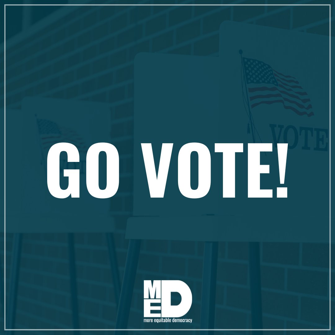Folks — today’s the day! Get out there and vote for people who believe a better democracy is possible. Visit vote.gov and find your polling place today!