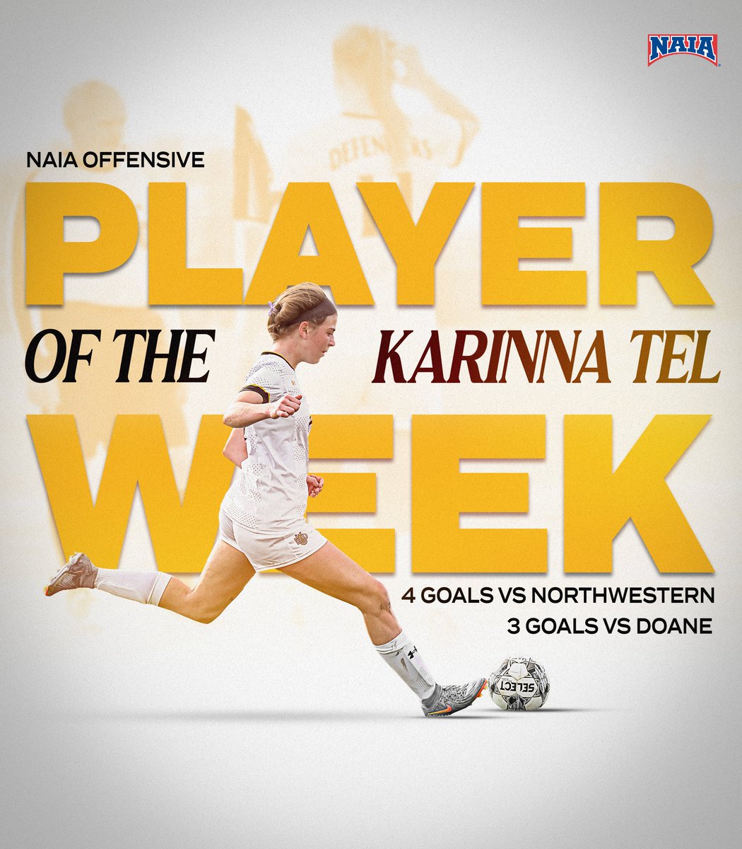 dordtdefenders's tweet photo. Another week, another honor for Karinna!

#DefenderWay https://t.co/h876uJmE9V