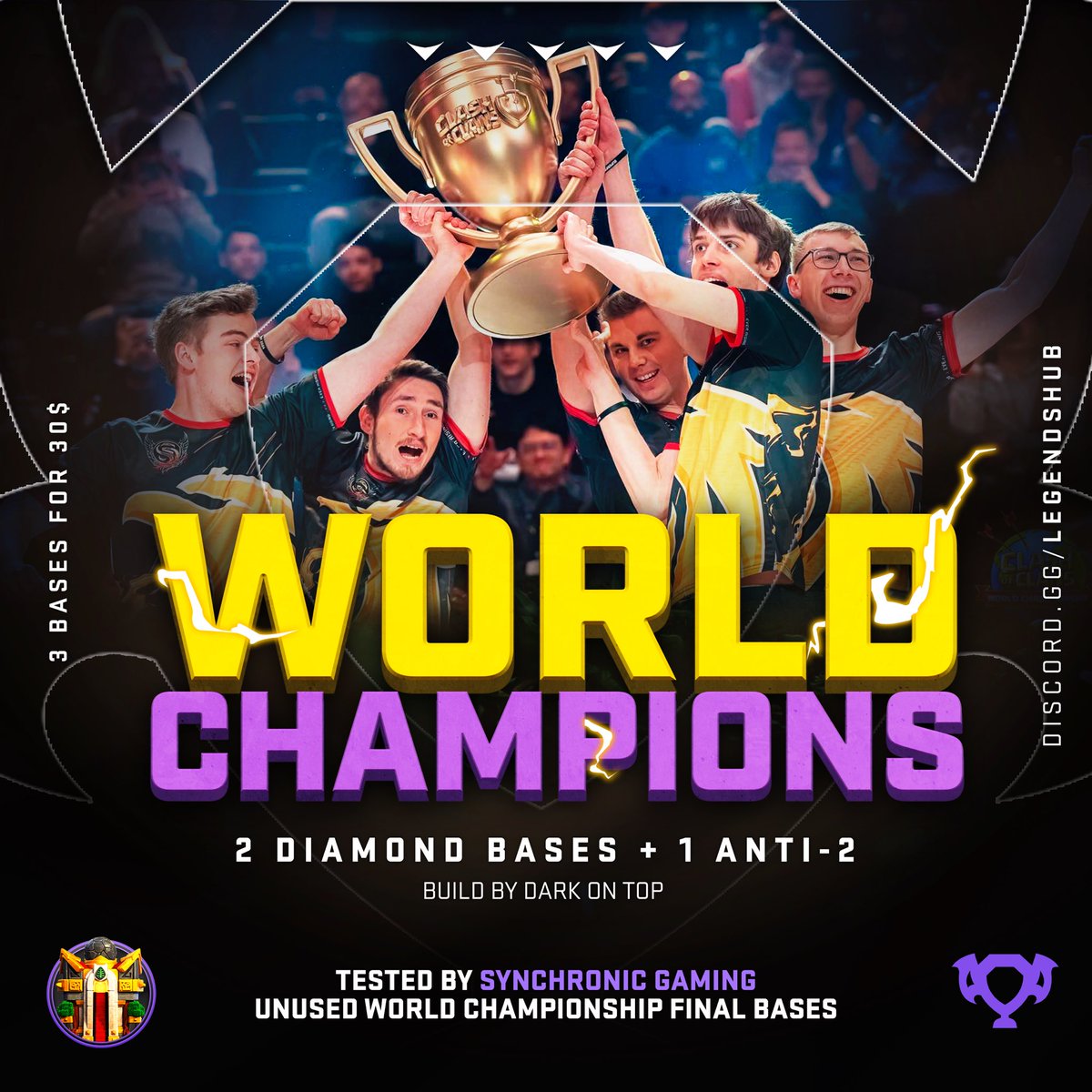 VTC DARK ON TOP (@1darkontop) on Twitter photo ALL what you need to prepare for <a href="/ESLClashofClans/">ESL Clash of Clans</a> Q4
3 bases that I build for @Synchroniic for wc finals
Unused
Tested by synchronic players RR/LALO/fireball
The package limited for 4 customers and 1 winner from the Giveaway
1-follow
2- rt
3- tag 2
Order from <a href="/LegendsHubX/">Legends Hub</a> ALL what you need to prepare for <a href="/ESLClashofClans/">ESL Clash of Clans</a> Q4
3 bases that I build for @Synchroniic for wc finals
Unused
Tested by synchronic players RR/LALO/fireball
The package limited for 4 customers and 1 winner from the Giveaway
1-follow
2- rt
3- tag 2
Order from <a href="/LegendsHubX/">Legends Hub</a>