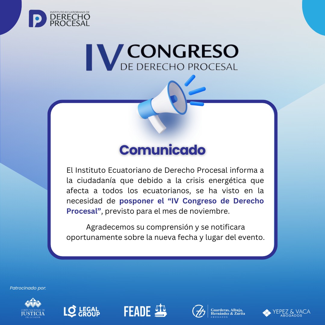 Instituto Ecuatoriano de Derecho Procesal tweet media