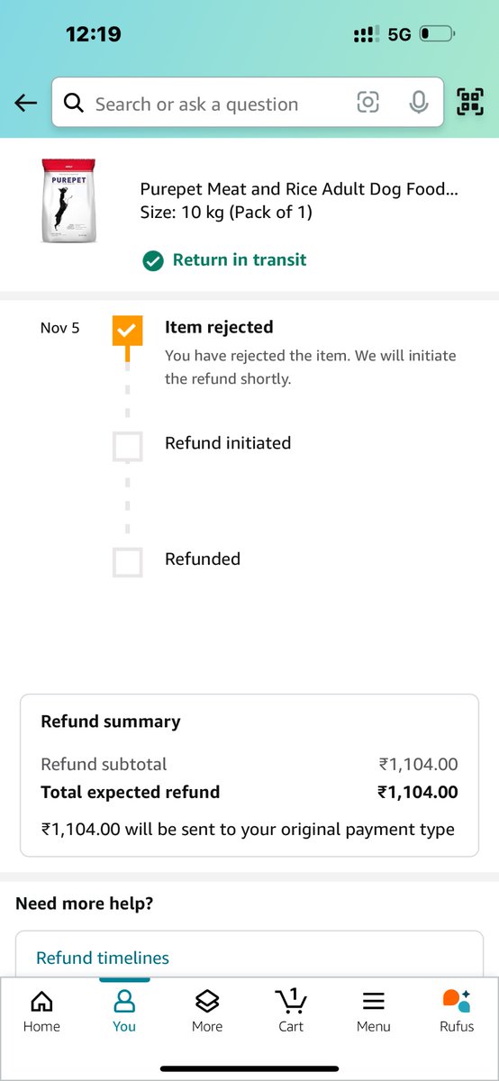 livesubham's tweet photo. @AmazonHelp So this is how you’ll cheat  your customers right?shame on you  @amazonIN ,when I reject my order?i want this product that’s why I’m tweeting right?I’m paying for my dogs food &amp; you guy’s are making fun of this ha?now I’ll definitely sue your company to court,just wait &amp; watch! https://t.co/hzuyZyuU0G
