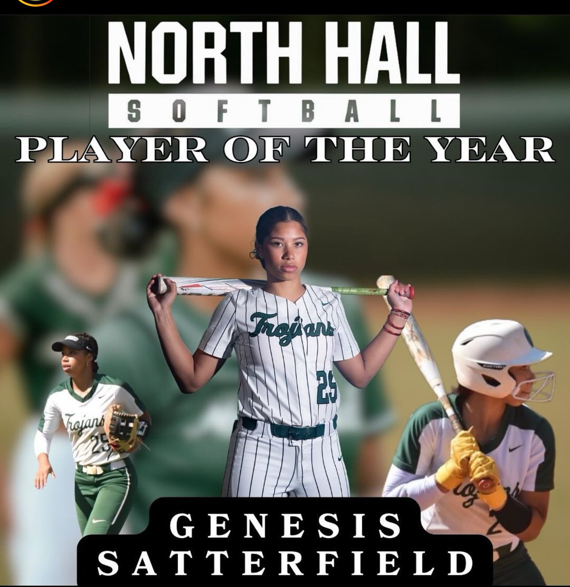 Excited to have earned Region 6-AAA player softball player of the year! Couldn’t have done it without my awesome team beside me! ❤️