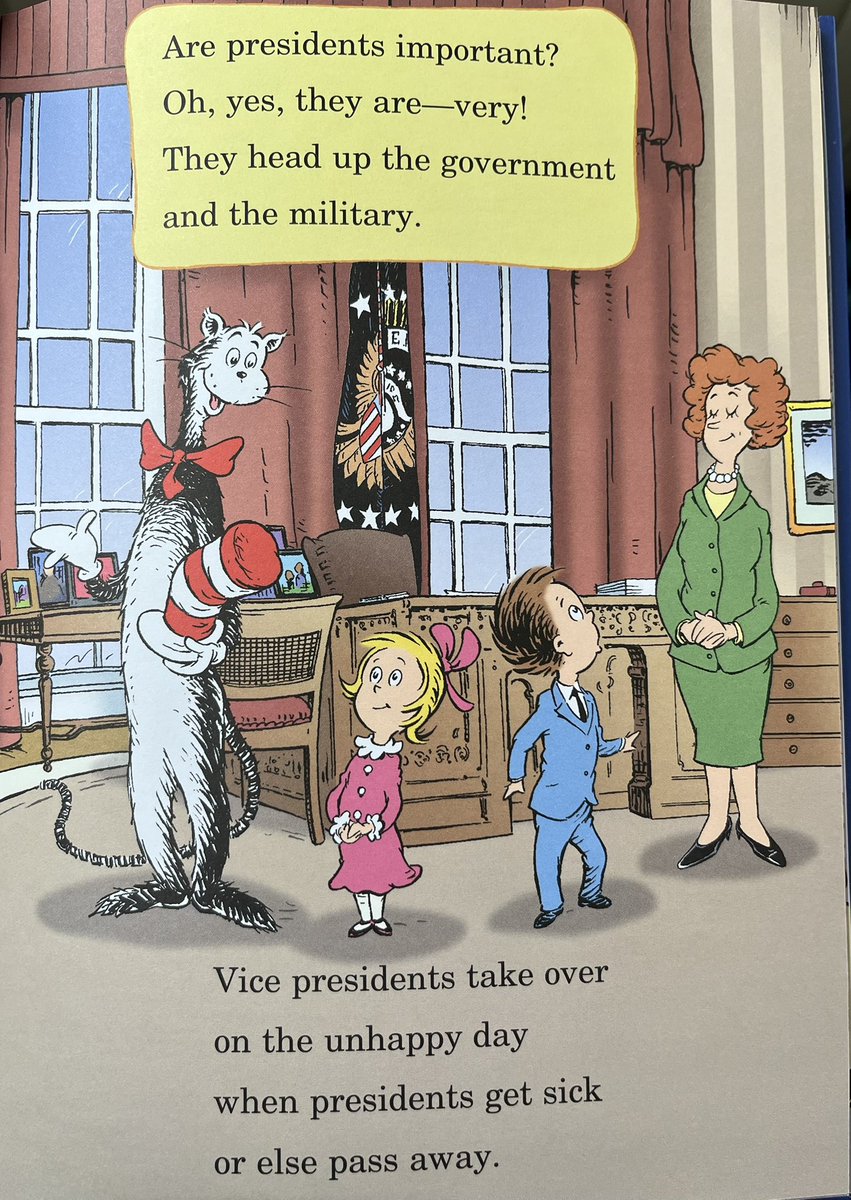 The Cat in the Hat does not play when it comes to the order of presidential succession