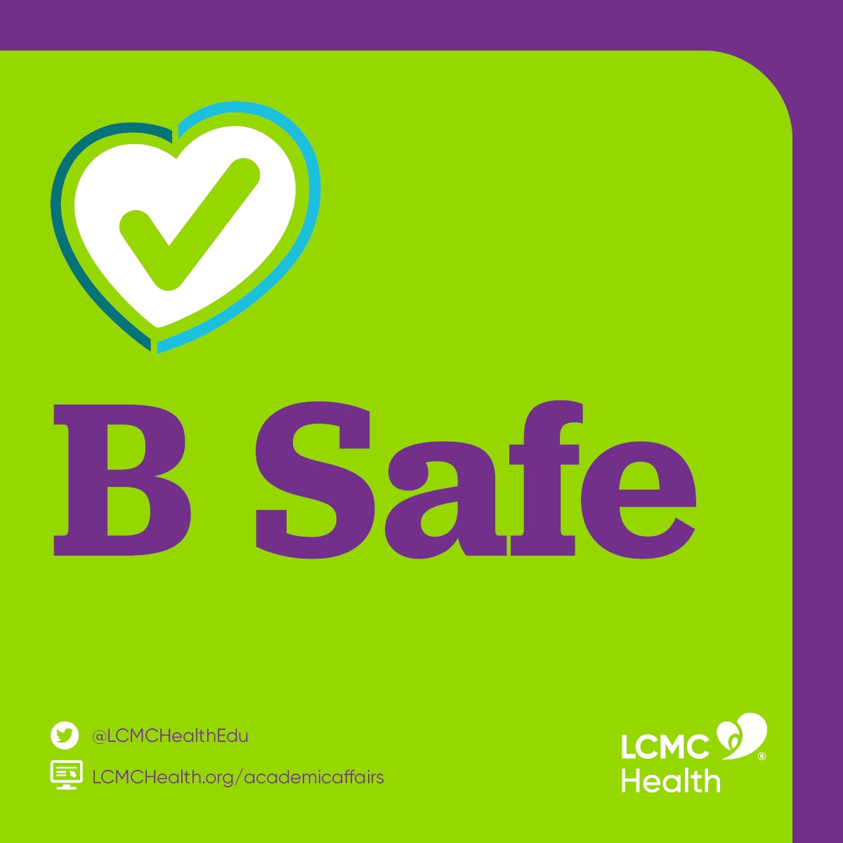 LCMC Health Academic Affairs (@lcmchealthedu) on Twitter photo Residents & Fellows: The BSAFE system enables you to enter patient safety events. Reporting events is everyone's responsibility and helps maintain a culture of safety at all <a href="/LCMCHealth/">LCMC Health</a> facilities 💜🫶🏽💚 Residents & Fellows: The BSAFE system enables you to enter patient safety events. Reporting events is everyone's responsibility and helps maintain a culture of safety at all <a href="/LCMCHealth/">LCMC Health</a> facilities 💜🫶🏽💚