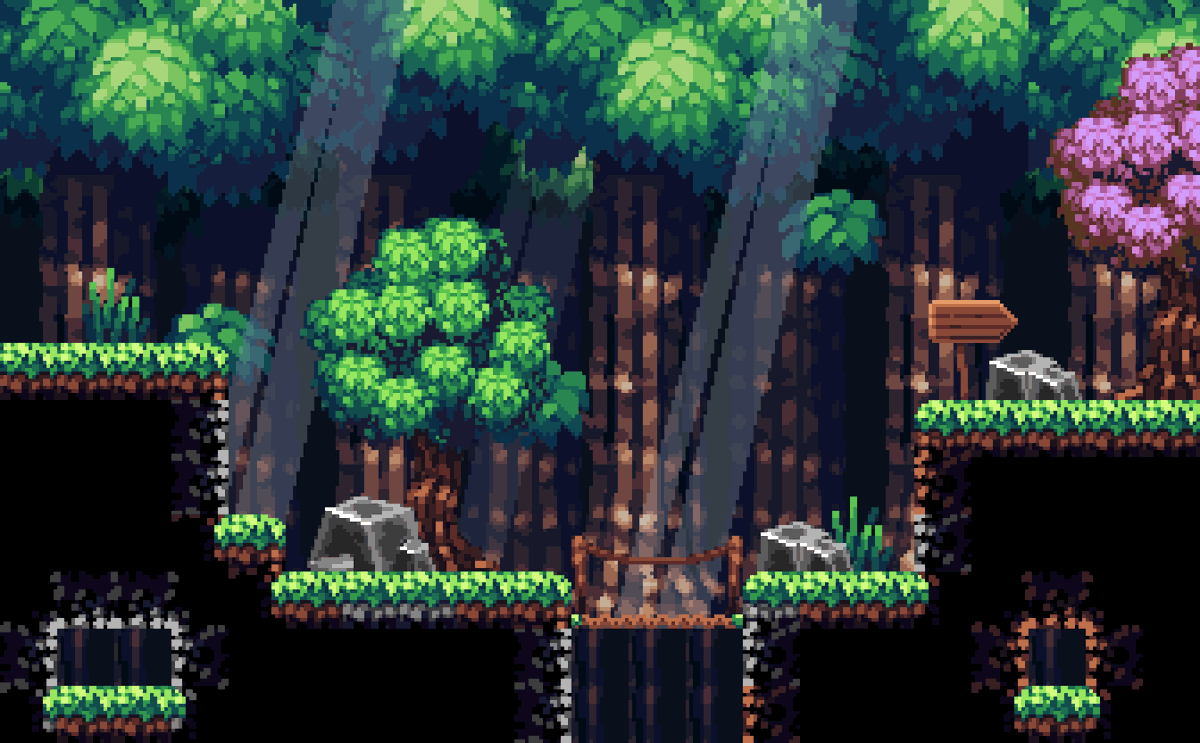 Maqueta de plataformas 
#aseprite #gamedev #gamedesign #digitalart #pixelartist