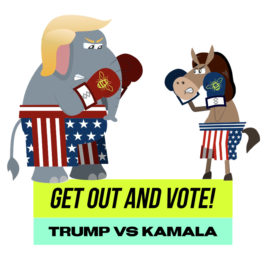 TheBuzzSCV's tweet photo. Trump or Kamala? 
Red or Blue? 
Elephant or Donkey?
Last day to decide...

#Vote2024 #TrumpVance2024  #KamalaWalz2024  #scvvotes https://t.co/22VWSBkeEt