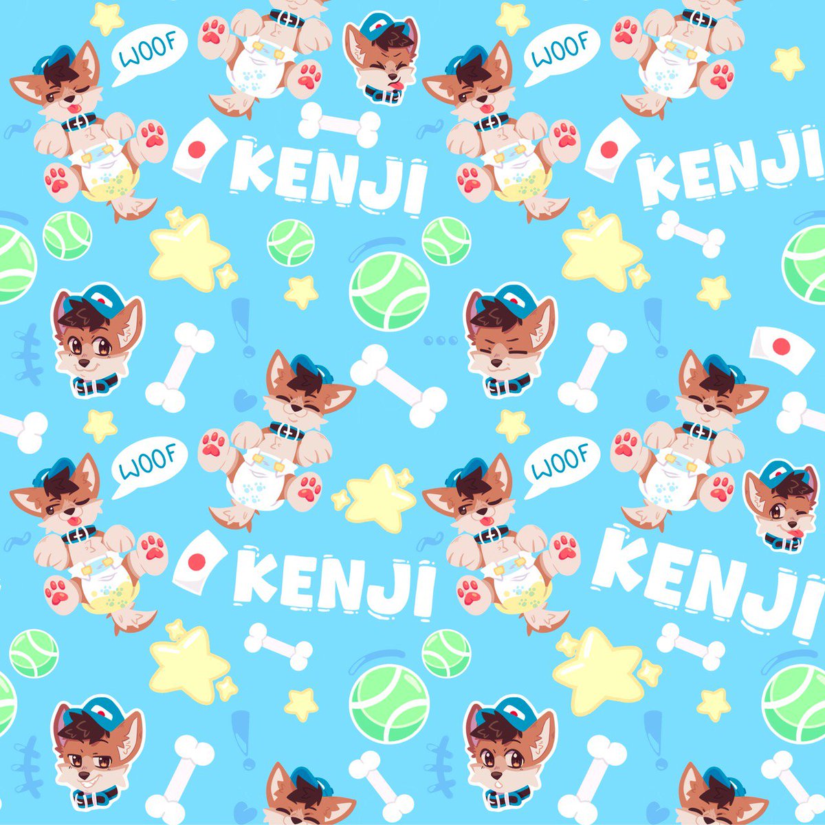 Ailan_art's tweet photo. First pattern done for @kenjibestpup !! <3 https://t.co/iAchjepcA8