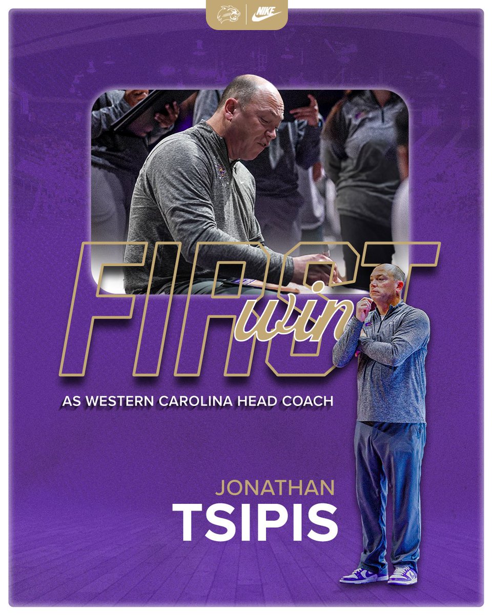First of many wins for <a href="/CoachTsipWBK/">Jonathan Tsipis</a> as a Catamount! 

#GoCats