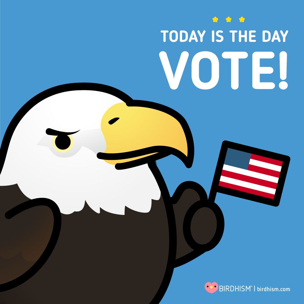 🌎 US Birdhists, if you haven't already, please get out there and vote. A lot is on the line. 
#ElectionDay