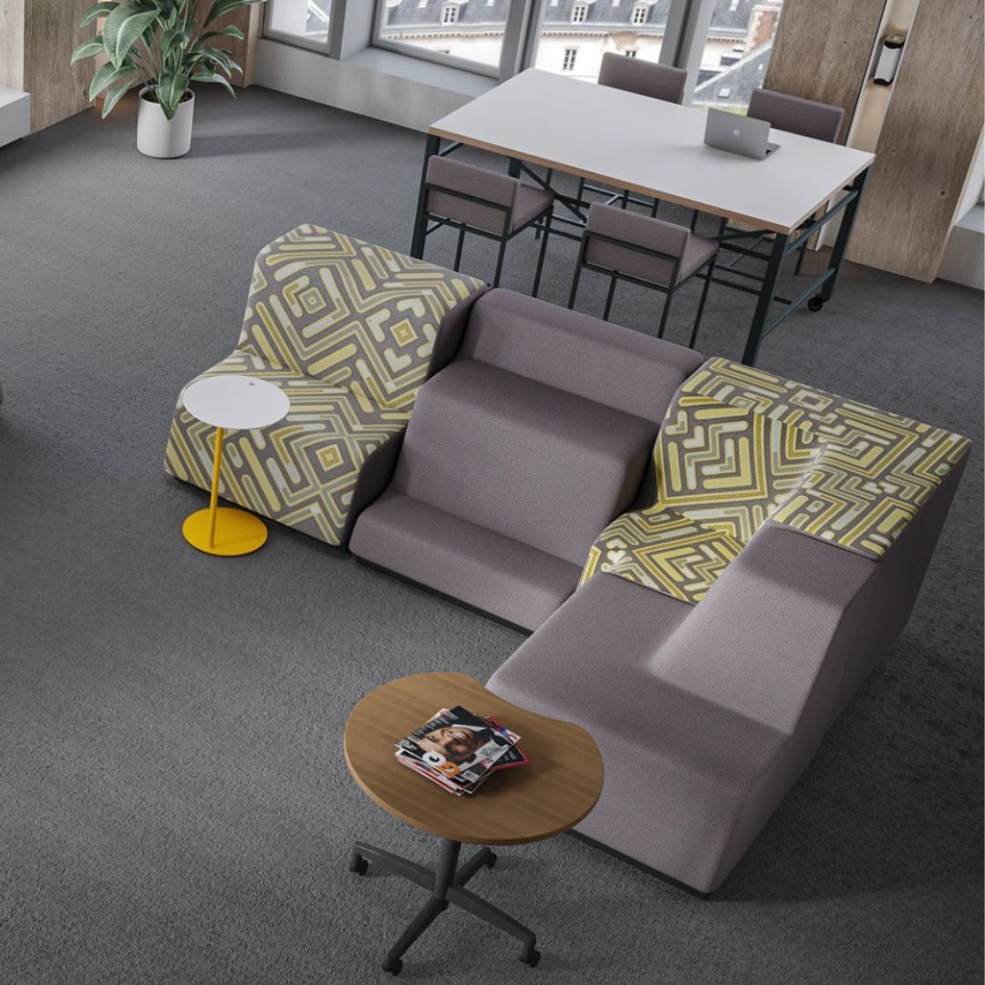 FalconProduct's tweet image. Modular furniture provides flexibility by allowing your staff and guests to easily adapt and reconfigure the space to suit their needs. Learn more about our modular collections: buff.ly/3tQLUc4 

#falconproducts #modularfurniture #modularseating #commercialdesign