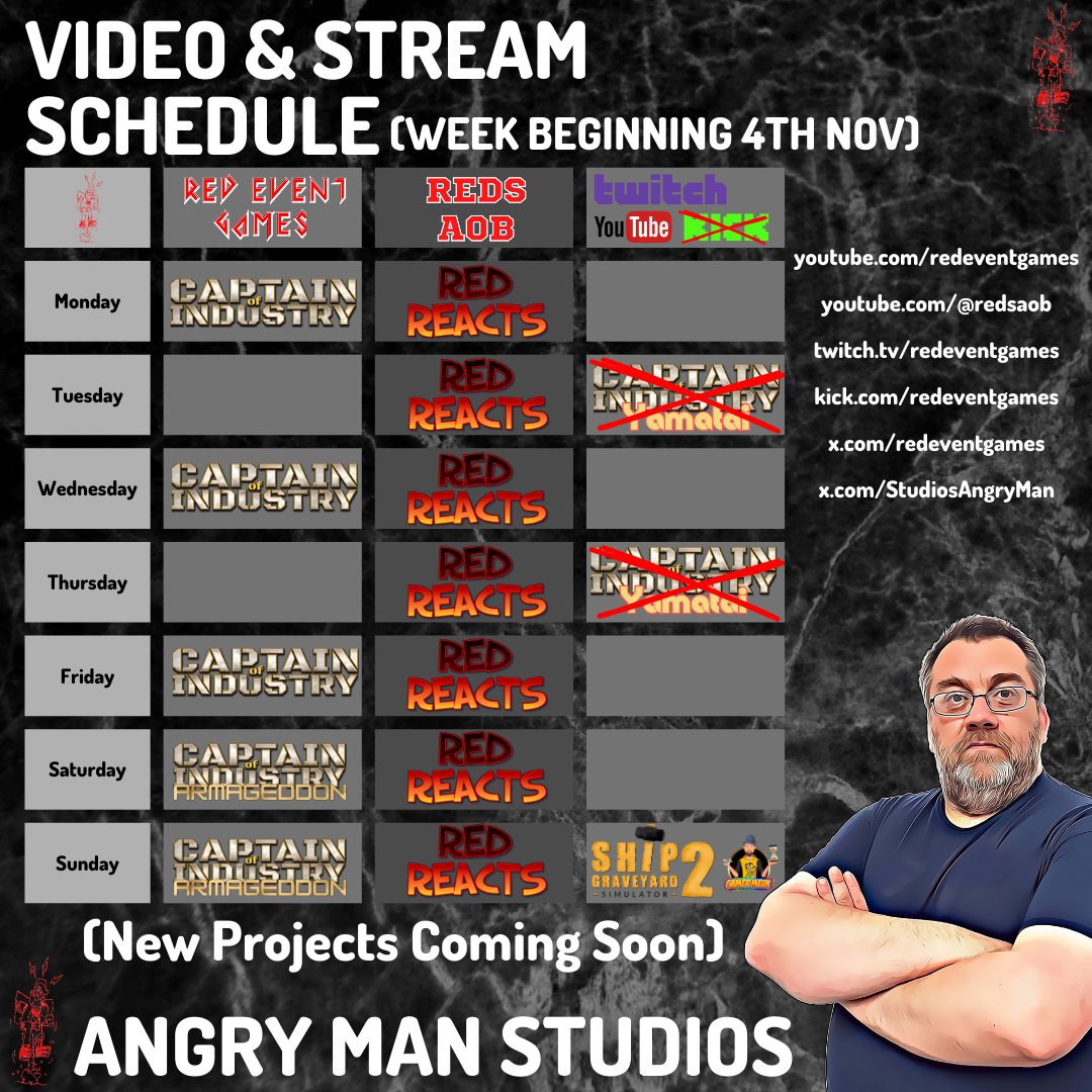 Red Event Games (@redeventgames) on Twitter photo Tonight & Thursdays streams have had to be dropped due to falling behind on recording and editing for the week, plus we are dropping Kick streams due to issues
<a href="/VPGFam/">Victoria</a> <a href="/gametimeuk1/">🌈 GametimeUK® 🌈 🏳️🌈</a> <a href="/MeliPlayful/">💜MeliPlayful🕹</a> <a href="/Ace12Adam/">Adam - LANDO 6x WINS 2x SPRINT WINS MCLAREN WCC</a> <a href="/UselessBeyond/">Beyond Useless Media/Speedy</a> <a href="/NoProPlayer/">🌾 NoProPlayer 🐾</a> <a href="/Heizenblog/">Heizenblog</a> <a href="/GamesIncubator/">Games Incubator</a> <a href="/IndustryCaptain/">Captain of Industry 🚀 UPDATE 3 OUT</a> Tonight & Thursdays streams have had to be dropped due to falling behind on recording and editing for the week, plus we are dropping Kick streams due to issues
<a href="/VPGFam/">Victoria</a> <a href="/gametimeuk1/">🌈 GametimeUK® 🌈 🏳️🌈</a> <a href="/MeliPlayful/">💜MeliPlayful🕹</a> <a href="/Ace12Adam/">Adam - LANDO 6x WINS 2x SPRINT WINS MCLAREN WCC</a> <a href="/UselessBeyond/">Beyond Useless Media/Speedy</a> <a href="/NoProPlayer/">🌾 NoProPlayer 🐾</a> <a href="/Heizenblog/">Heizenblog</a> <a href="/GamesIncubator/">Games Incubator</a> <a href="/IndustryCaptain/">Captain of Industry 🚀 UPDATE 3 OUT</a>