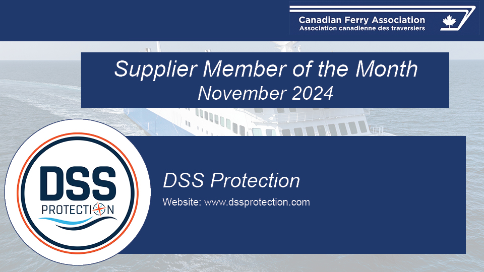 DSS Protection is the CFA Supplier Member of the Month!    

Read more about them here: canadianferry.ca/supplier-membe…