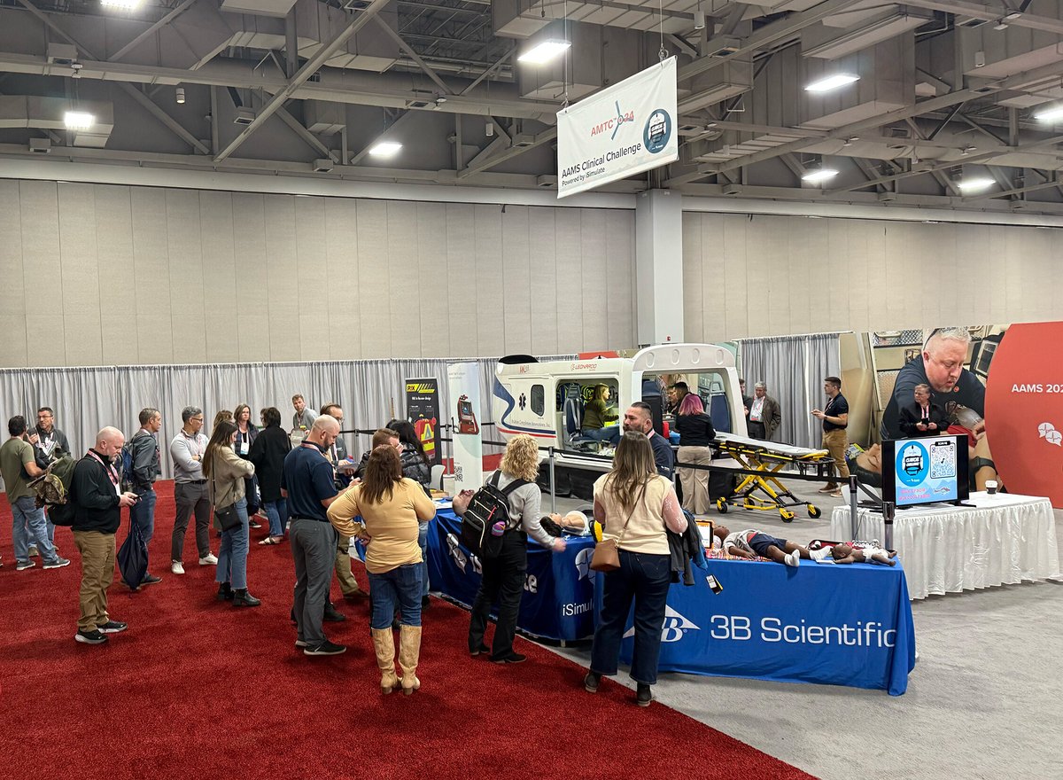 i_simulate's tweet image. It's an exciting day 2 of competition at @AAMSAAMS #AMTC2024 in Salt Lake City, UT! We have @3bscientific tools in the competition: our REALITi 360, @IngMarMedical's Aurora, &amp;amp; #Lifecast Body Simulation manikins! Check out the competition area!

Props 2 @UofUHealth @Leonardo_live