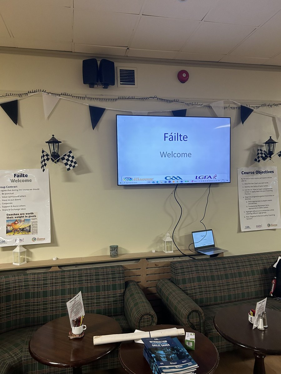 All ready to go for the day one of our ICGg course <a href="/maynoothgaa/">Maynooth GAA</a> <a href="/KildareGaaCandG/">Kildare GAA Coaching & Games</a>