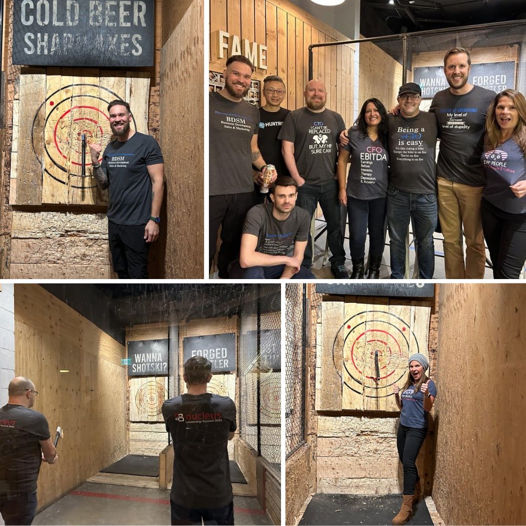 Nucleus Networks (@yournucleus) on Twitter photo Nothing like some friendly axe-throwing at <a href="/ForgedAxeWhis/">Forged Axe Throwing</a> to balance a couple long days of leadership planning... Nothing like some friendly axe-throwing at <a href="/ForgedAxeWhis/">Forged Axe Throwing</a> to balance a couple long days of leadership planning...