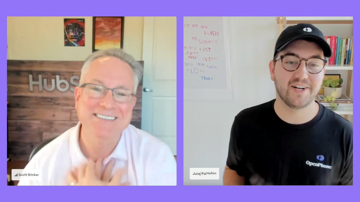If there’s one thing <a href="/chiefmartec/">Scott Brinker</a> and <a href="/JurajPal/">Juraj Pal</a> have in common, it’s their love of partnerships and ecosystems!

Last week, Scott, VP Platform Ecosystem at <a href="/HubSpot/">HubSpot</a>, joined us at our All-Hands for a fireside chat. As the name suggests, the conversation (and our internal chat) was