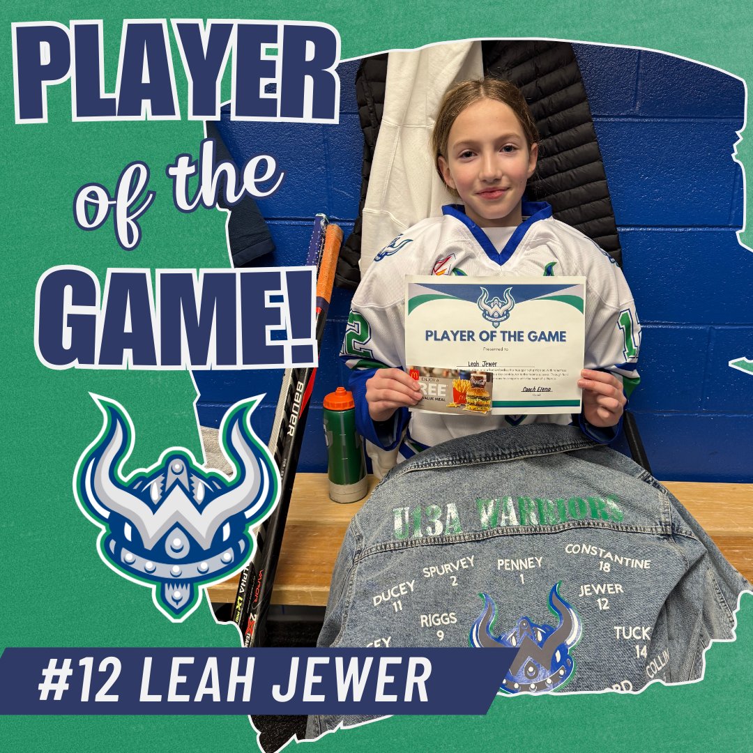 Last night out Gu13 @PmhaWarriors faced off against the Renegades for a tough battle. Our POG was Leah who has netted 2 goals to keep us in the game and our Grinder award was Anna, who was all over those Renegades ! Congratulations girls! 💚🏒💙 Go Warriors!