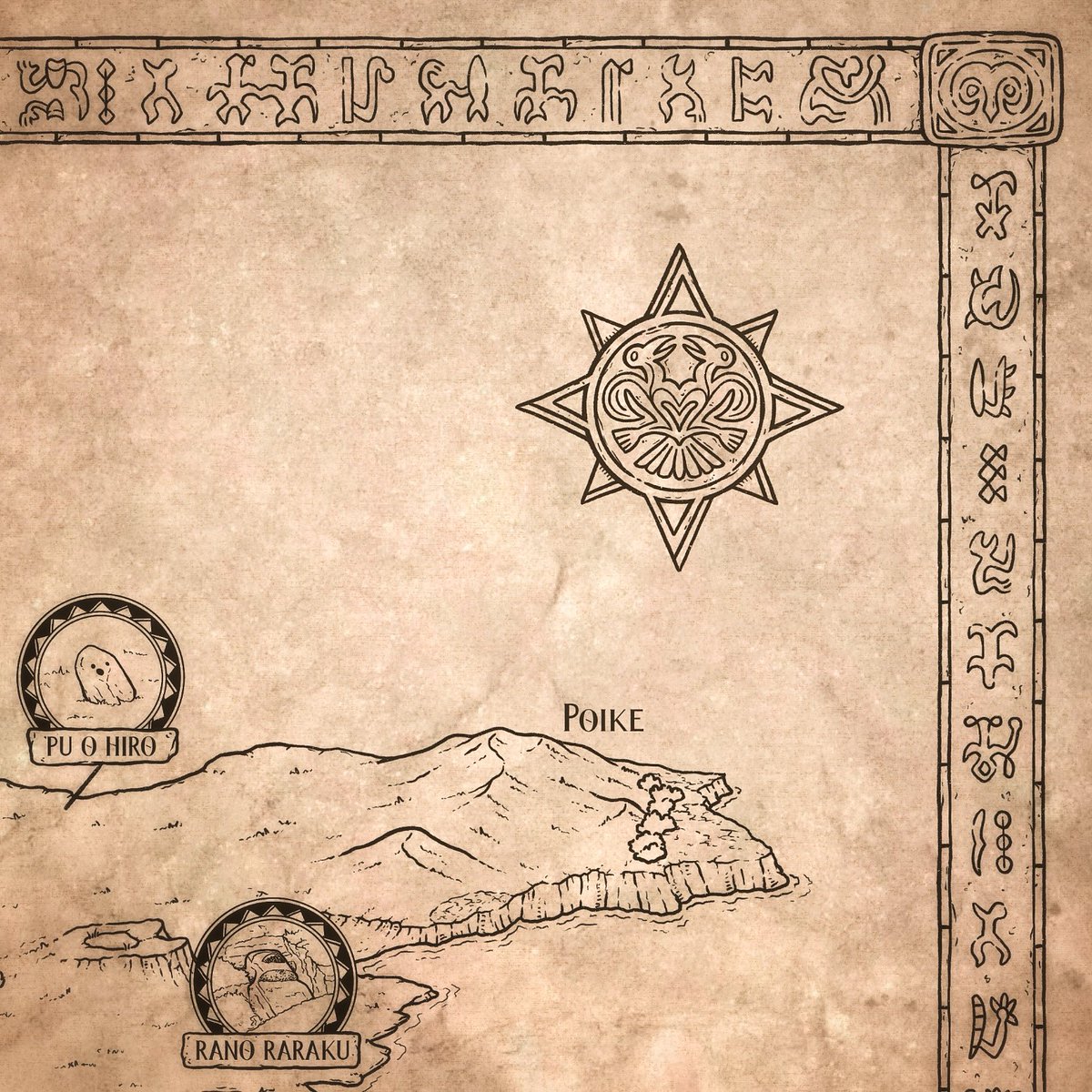 The manutara is the sacred bird that is honored by the inhabitants of Rapa Nui. You can find it painted and carved all over the island.

Every year there was an event, the bird-man competition, where participants descended the cliffs near Rano Kau volcano, and then would swim to