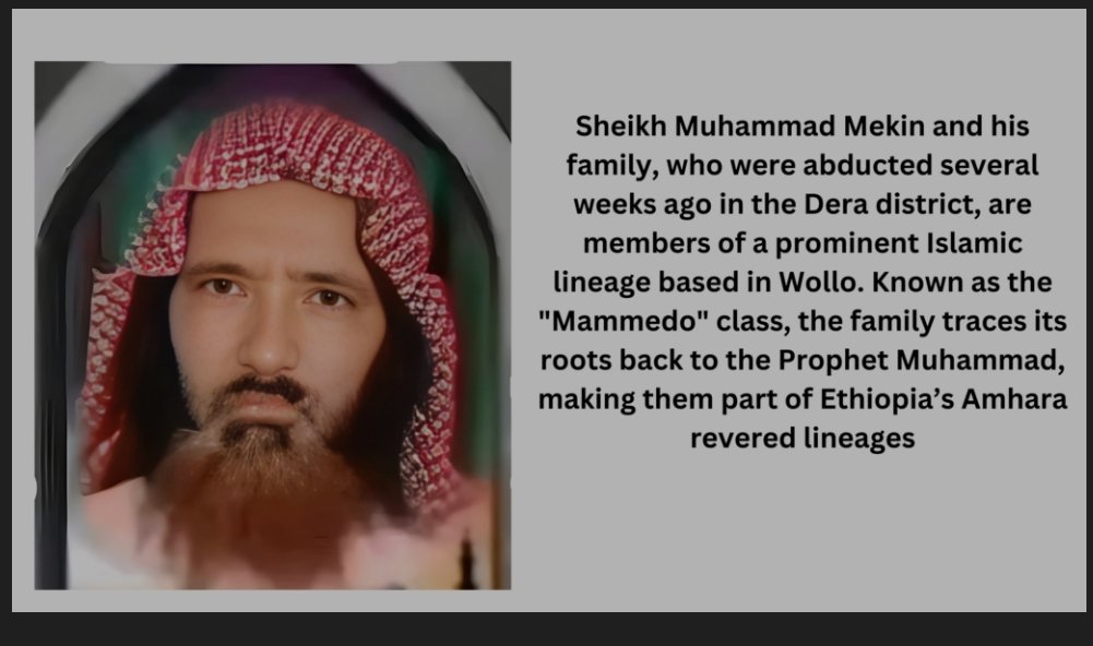 Queen_of_Amhara's tweet image. Sheikh Mohammed Mekin and his 12 family members, brutally murdered by Oromo militias. This senseless act of violence against innocent civilians is a horrific crime. We stand united against the genocide targeting the Amhara people of Ethiopia. #StopAmharaGenocide @amnesty