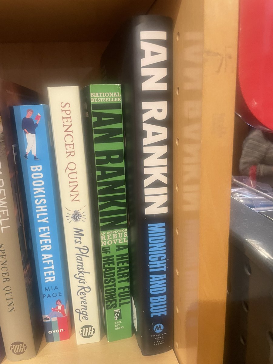 Currently in a bookshop on Bainbridge Island, 30 minute ferry ride from Seattle. It seems they have good taste <a href="/Beathhigh/">Ian Rankin</a>