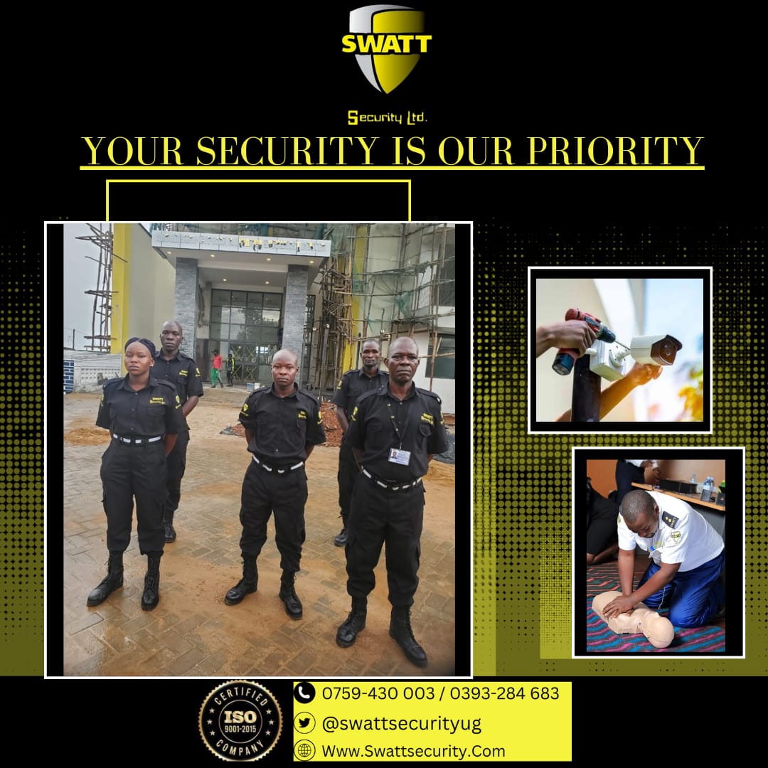 Mwesigy75537994's tweet photo. Security is when everything is settled, when nothing can happen to you
@swattsecurityug we're here to give you that 
We are just a DM away to you.

#Swattsecurityug
#YourSecurityIsOurPriority 
☎️0393284683 | 0759430003

Visit us at https://t.co/XjQh9cNgcw https://t.co/C0aiujKbZj