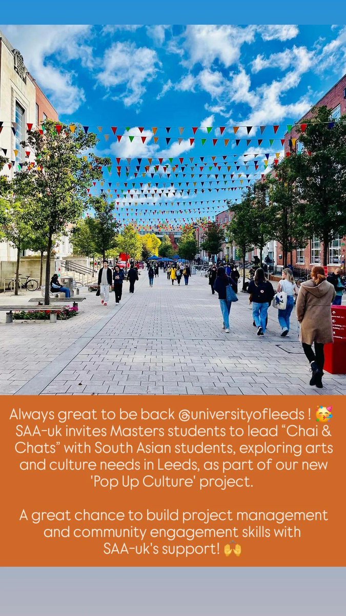 South Asian Arts-uk (@southasianartuk) on Twitter photo SAA-uk is excited to launch 'Pop Up Culture', a community engagement project focused on connecting with South Asian communities in Leeds to explore their experiences and aspirations around arts and culture. First pit-stop today <a href="/UniversityLeeds/">University of Leeds</a> SAA-uk is excited to launch 'Pop Up Culture', a community engagement project focused on connecting with South Asian communities in Leeds to explore their experiences and aspirations around arts and culture. First pit-stop today <a href="/UniversityLeeds/">University of Leeds</a>