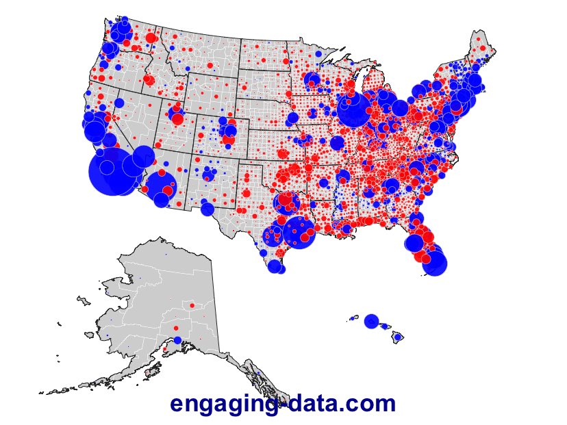LaCyndee's tweet photo. @sweetcupofTi That map is hilarious. 😆 you know land doesn’t vote. https://t.co/eZ2MNDE0E7