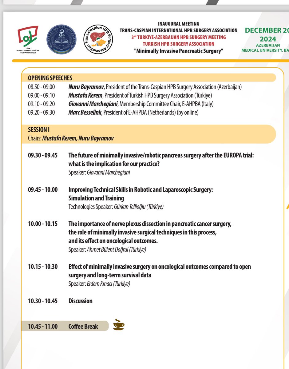 MKeremDr's tweet photo. The Inaugural Meeting of the Trans-Caspian HPBA and the 3rd Turkiye-Azerbaijan HPB Meeting of the Turkish HPBA will be held in Baku on 20 December 2024. We are waiting for all our colleagues to attend. @HpbTurk @EAHPBA @MarcBesselink @Gio_Marchegiani @kayasaribeyoglu @Grkn_Tellioglu