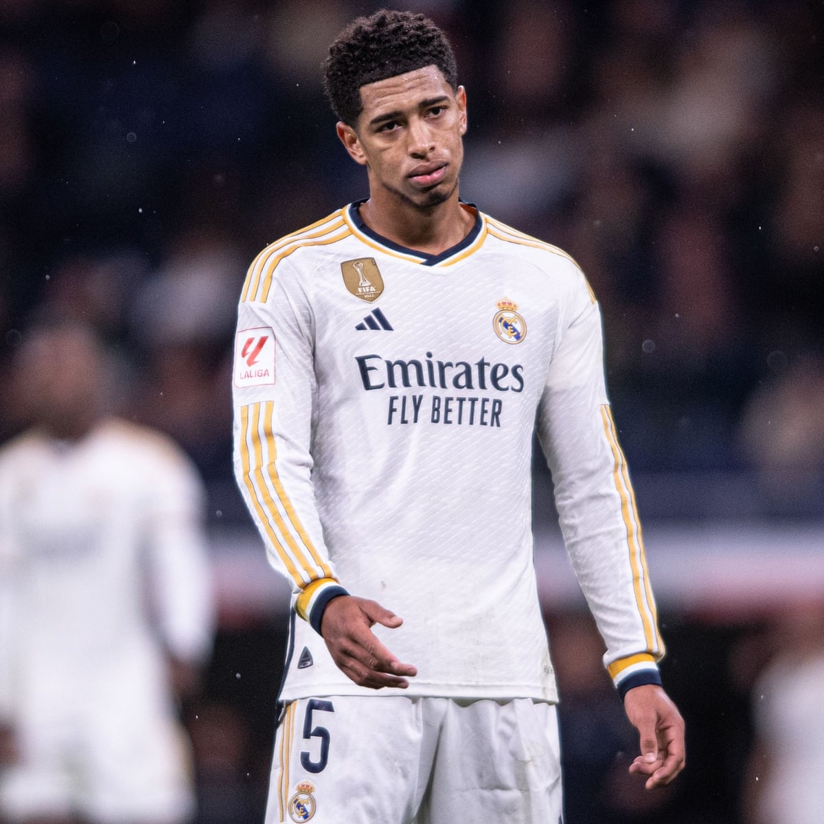 centregoals's tweet photo. 🚨🚨| Since scoring in each of his first four UEFA Champions League games for Real Madrid, Jude Bellingham hasn’t found the net in any of his last 10 appearances in the competition... 🥅❌

[@OptaJoe] https://t.co/2TDk1Du1mR