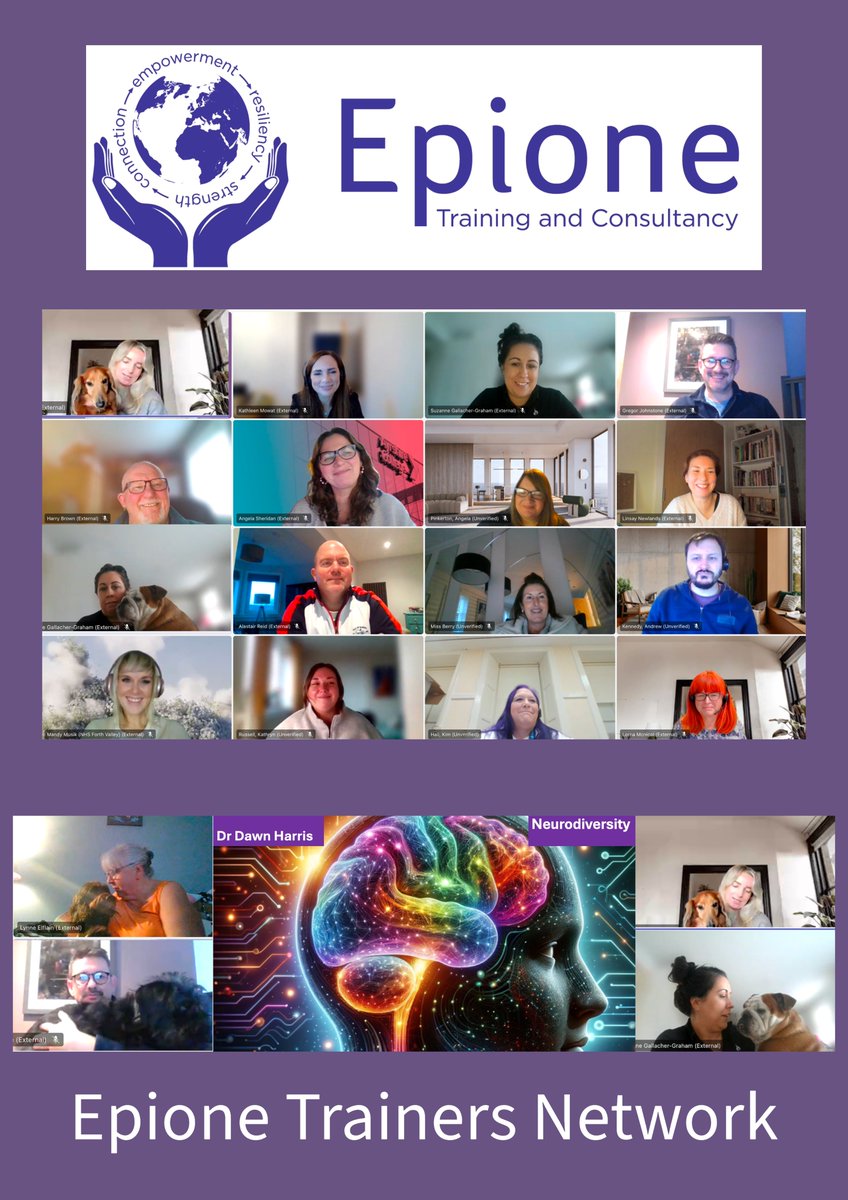 EpioneTraining's tweet photo. An amazing afternoon welcoming Epione Trainers from across the UK to our 1st Trainers Network Session & launch of our Virtual Trainers Academy.
Thanks to all and Dr Dawn Harris, @MissCScotland and @AngiPink13 for their amazing inputs.
#trainersnetwork #virtualacademy https://t.co/R0K1s6ToLR