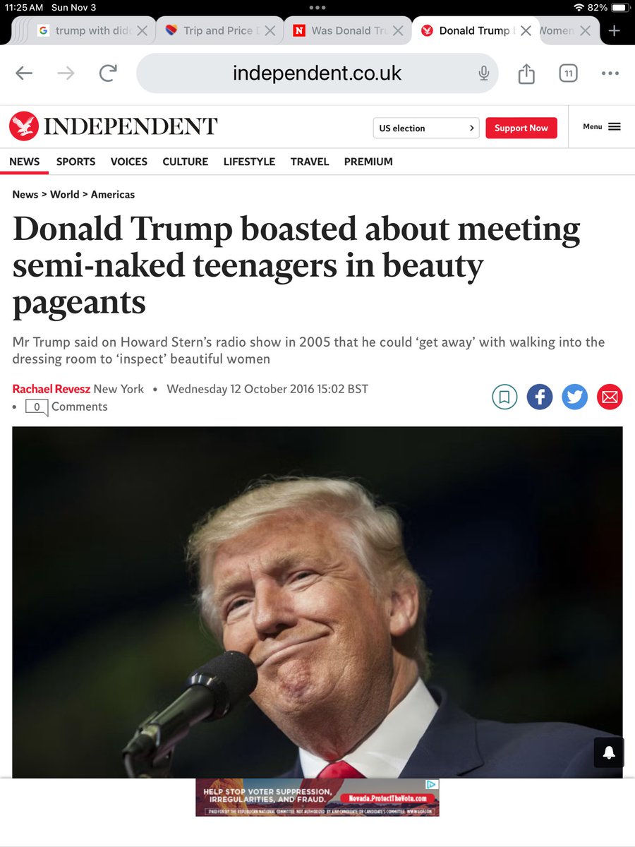imworthytoo's tweet photo. No strong intelligent woman would vote for a man who 26 women accused Trump of sexual assault! Where’s their  JUSTICE Officer? https://t.co/hrjggNB90T Invite him to your house, not the WH! https://t.co/xnYmkwySlq