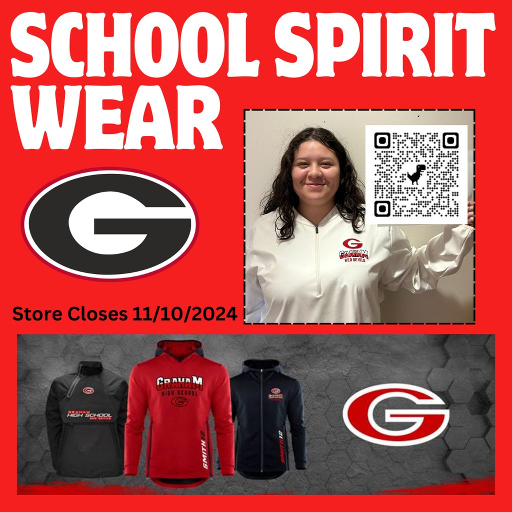 The school spirit store will be open for 5 more days! Show your Red Devil pride with our latest gear.