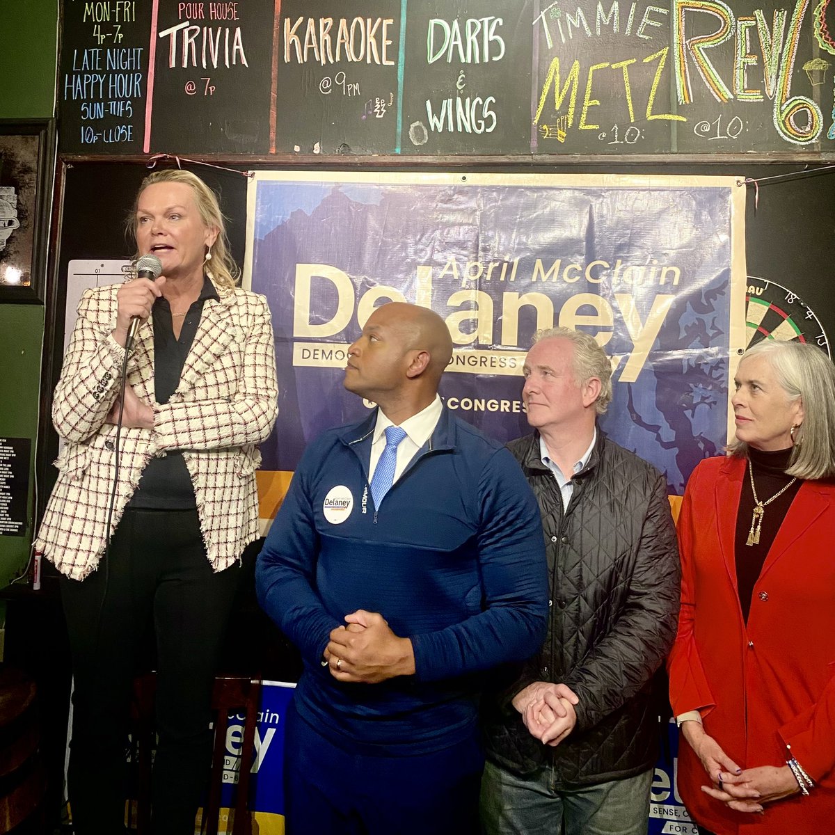Chris Van Hollen (@vanhollenformd) on Twitter photo One of the most important House races in the country is right here in Maryland. The choice in #MD06 is clear: it is between common sense and extremism.
#MD06 voters — please get to the polls before 8PM and vote for <a href="/April4Congress/">April McClain Delaney</a>! One of the most important House races in the country is right here in Maryland. The choice in #MD06 is clear: it is between common sense and extremism.
#MD06 voters — please get to the polls before 8PM and vote for <a href="/April4Congress/">April McClain Delaney</a>!