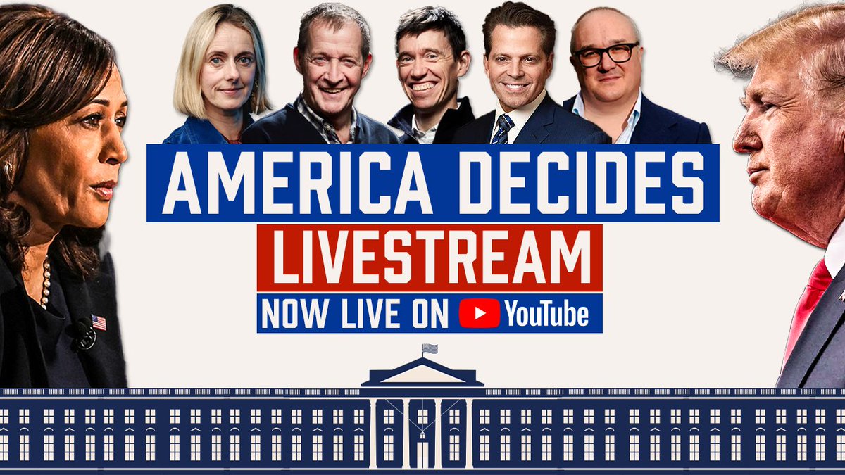 WE ARE LIVE🎬 🇺🇸

Join <a href="/RoryStewartUK/">Rory Stewart</a>, <a href="/campbellclaret/">ALASTAIR CAMPBELL</a>, <a href="/Scaramucci/">Anthony Scaramucci</a>, <a href="/MarinaHyde/">Marina Hyde</a> and <a href="/dcsandbrook/">Dominic Sandbrook</a>  on air right now.

Head over to YouTube, bring your popcorn, and join the conversation 👇

 📺 youtube.com/watch?v=sAmC9F…