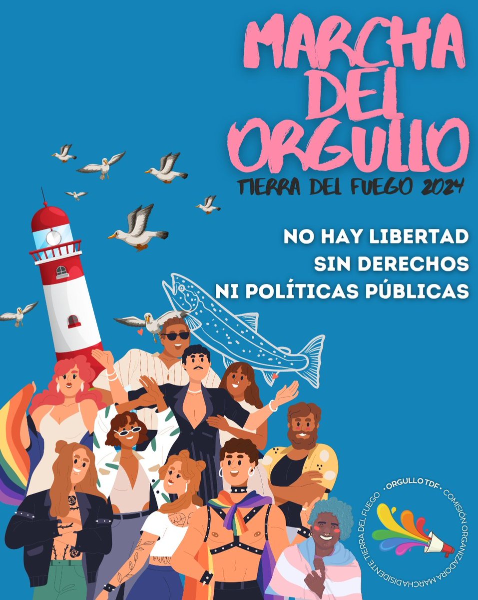 PolyAbba's tweet image. MARCHA DEL ORGULLO USHUAIA 2024🏳️‍🌈

🗓️09/11
🕔16hs
📍San Martin y Fadul

#Ushuaia #TierraDelFuego #OrgulloTDF #MarchaDelOrgullo #Pride
