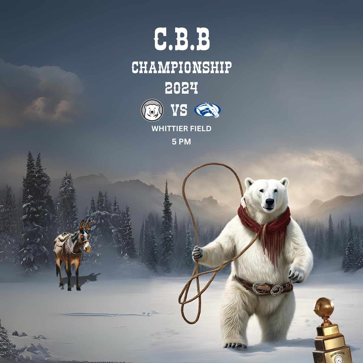 BowdoinFB's tweet image. At home for our final game of the season as we face Colby for the C.B.B. Championship. 

📍 Whittier Field, Brunswick, ME
🗓️ 11/09/2024
⏰ 5:00pm
🔗 In Bio

#GoUBears