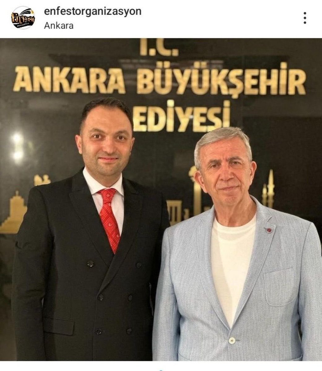 ABB'NİN 140 MİLYON 535 BİN TL'LİK (2) KONSER VURGUNUN ODAĞINDAKİ ŞİRKETLERİN SAHİBİNİN, "ORTAK AKIL"LA İLGİNÇ BAĞLANTILARI...

MEĞER KENDİ "VURGUN VASATLARINI" YARATMIŞLAR...
CHP'li Mansur Yavaş yönetimindeki Ankara Büyükşehir Belediyesi’nin, 29 Ekim’deki Ebru Gündeş konseri için