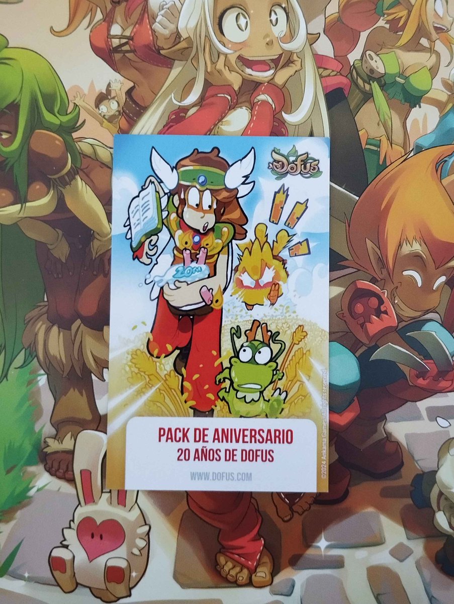 Akyrapor2's tweet photo. Oye, que mejor manera de empezar los nuevos servidores de #DofusUnity que con un pack de aniversario de 20 años de @ES_DOFUS 

Para participar sígueme @Akyrapor2
Deja un like y haz RT ❤️

¡Tendremos un solo ganador!

Sorteo valido hasta el 02/12/2024 https://t.co/fD74eImy1E