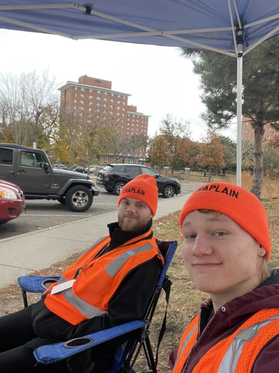 interfaith_au's tweet photo. We’re so proud of our @AugsburgU Interfaith Scholar, Josh Maynard and his friends for serving as election chaplains today! “We are set up at 3 polling sites in the area to provide non-partisan interfaith emotional and spiritual support for voters”, he says https://t.co/ozBubmk38R