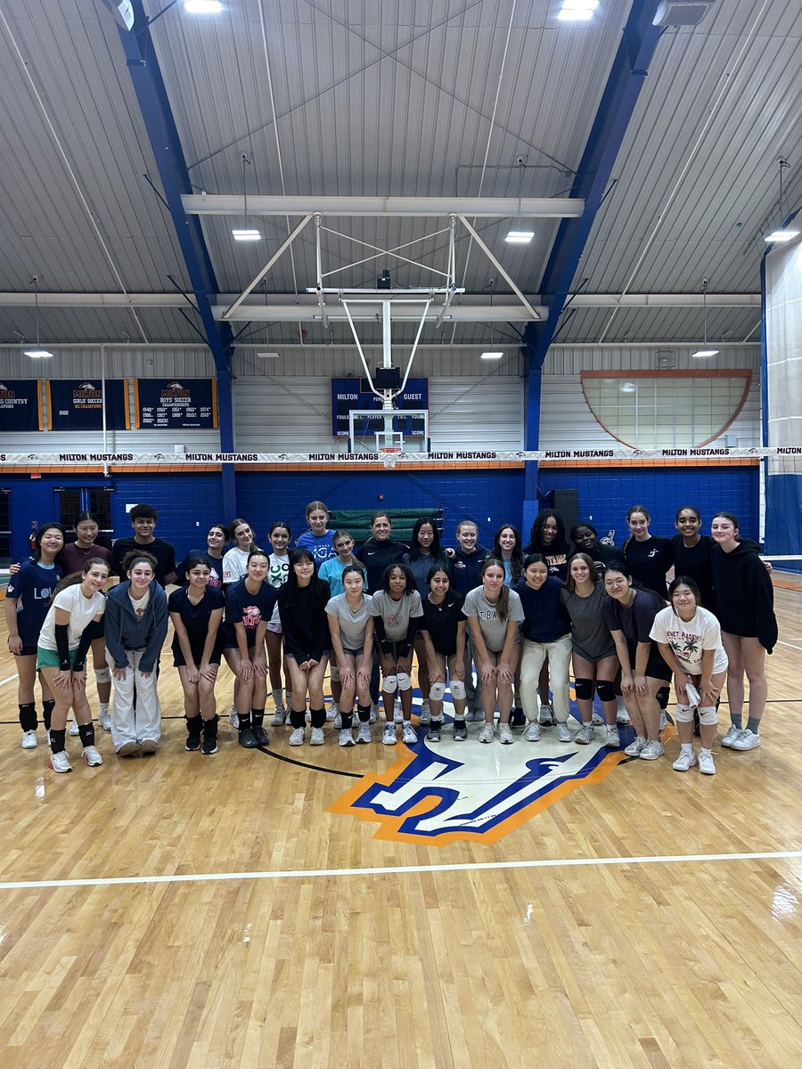 Had a blast speaking to the Milton Volleyball team about ways to strengthen their mental skills and improve their performance 🏐🙌.