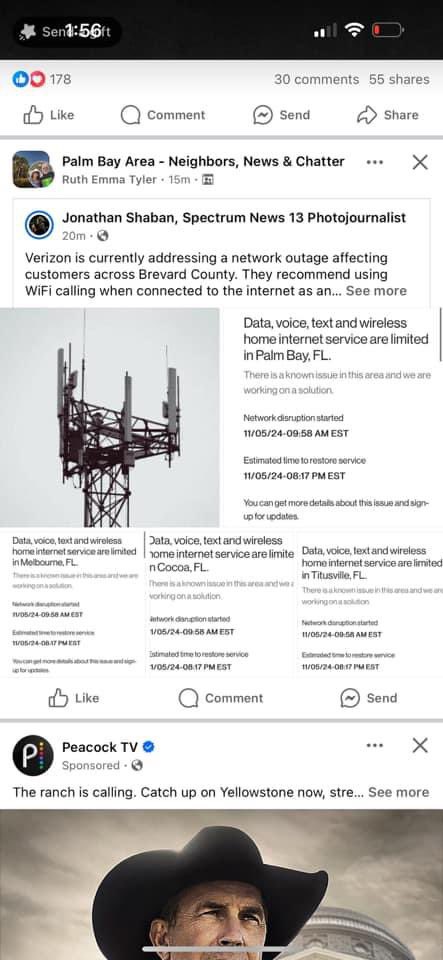 ShugahBean's tweet photo. Do better #Verizon #Spectrum see how long this takes to post (2:40pm) #ElectionDay https://t.co/P4CTVgWSjL
