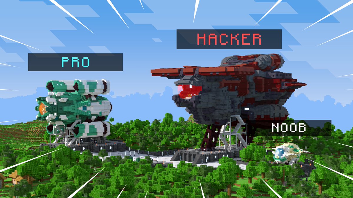¡Elige tu nave espacial! cada una representa un nivel diferente de habilidad, desde la pequeña nave de los novatos hasta la nave de alta tecnología de los hackers.

➡| Disponible ahora: minecraft.net/es-es/marketpl…

#Minecraft #MinecraftMarketplace